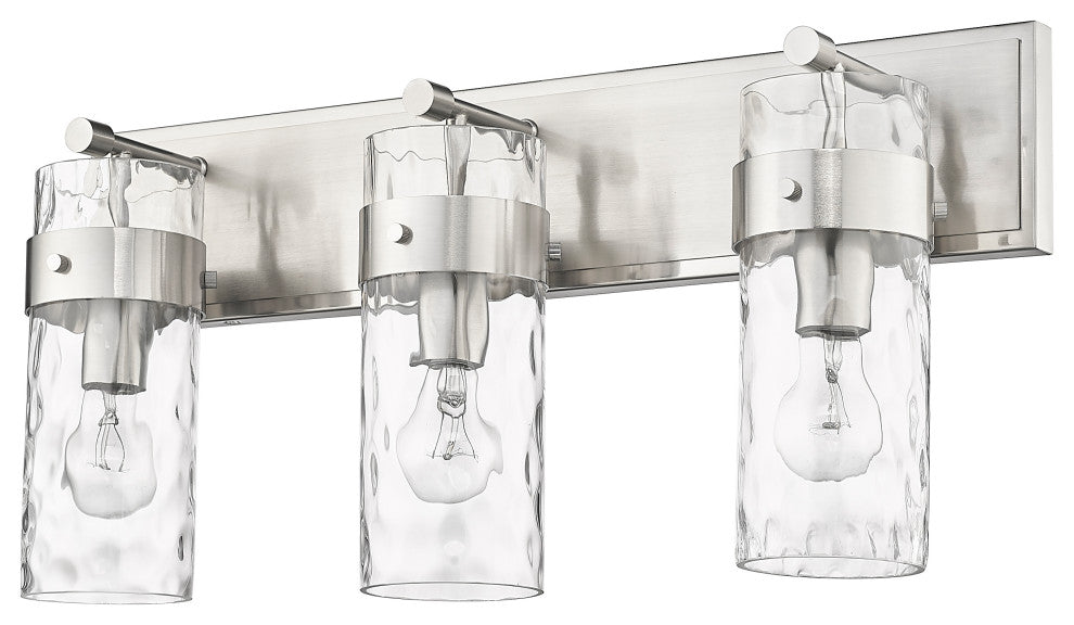 Zlite 3035-3V-BN 3-Light Vanity, Clear