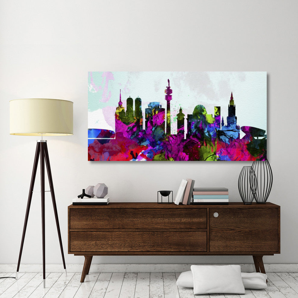"Munich City Skyline" Fine Art Print
