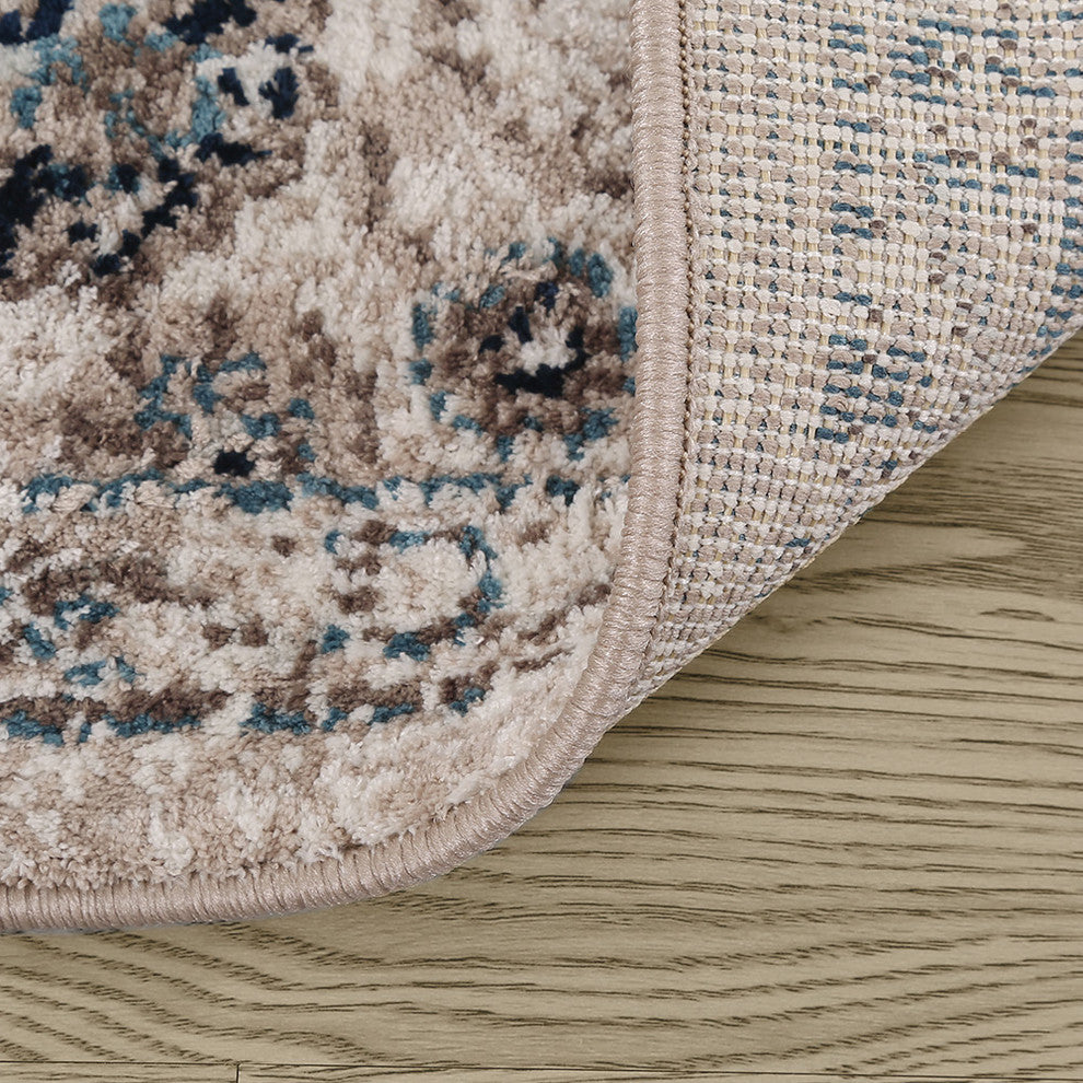 LNC Rugs Mat Indoor Distressed Vintage Area Rug, 5' X 8'