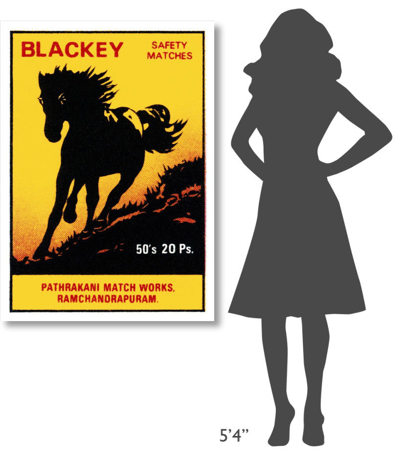 "Blackey Safety Matches" Digital Paper Print by Phillumenart, 33"x46"