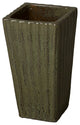 Metallic Green Square Ceramic Planter