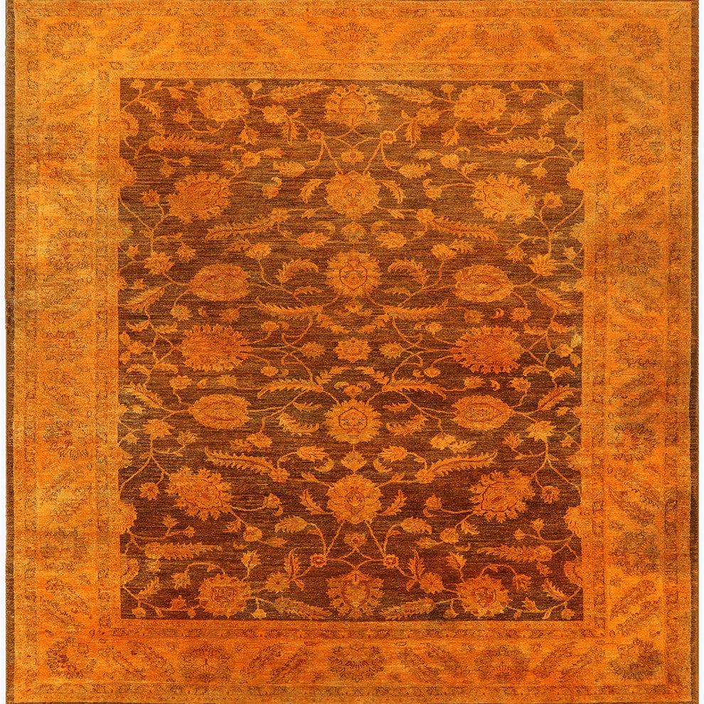 Ahgly Company Indoor Square Mid-Century Modern Area Rugs, 3' Square
