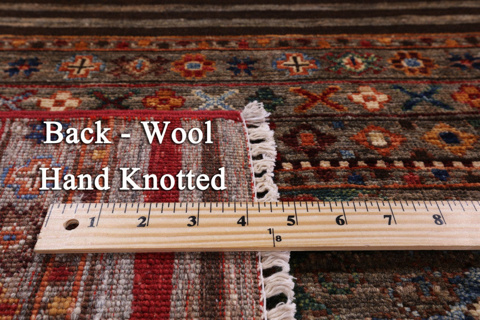 5' 6" X 7' 11" Khorjin Super Kazak Hand-Knotted Rug Q5355