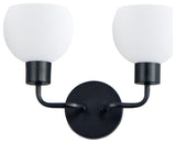 Maxim 11272SW Coraline 2 Light 15"W Bathroom Vanity Light - Black