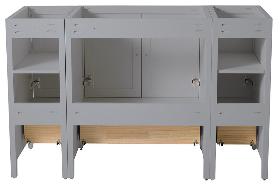 Oxford Traditional Bathroom Cabinet, Gray, 54"