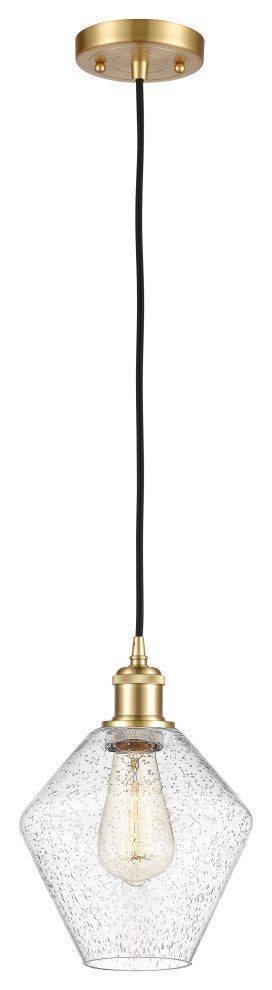 Innovations 516-1P-SG-G654-8-LED 1-Light Mini Pendant, Satin Gold