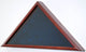 Solid Oak Funeral Flag Display Case, Blue