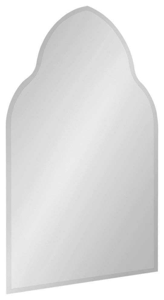 Reign Modern Frameless Arch Mirror, Silver 20x30