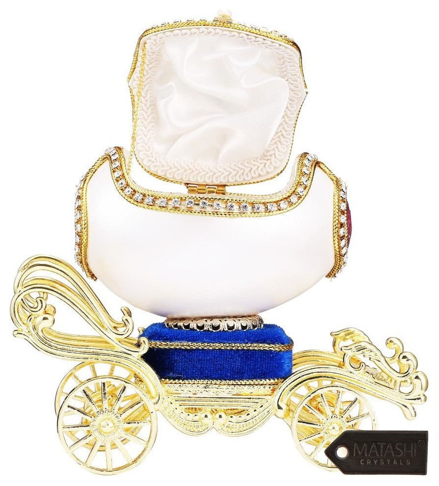 Princess Carriage Trinket Music Box Swan Lake
