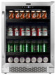 24" Built-In 140 Can Undercounter Stainless Steel Beverage Refrigerator