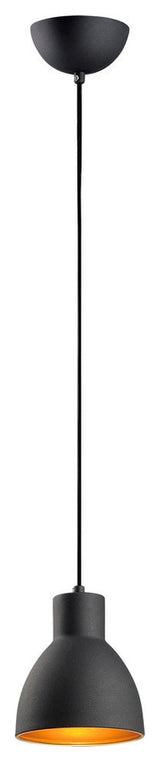 Maxim Lighting Cora 1-Light Pendant, 7" Black/Gold