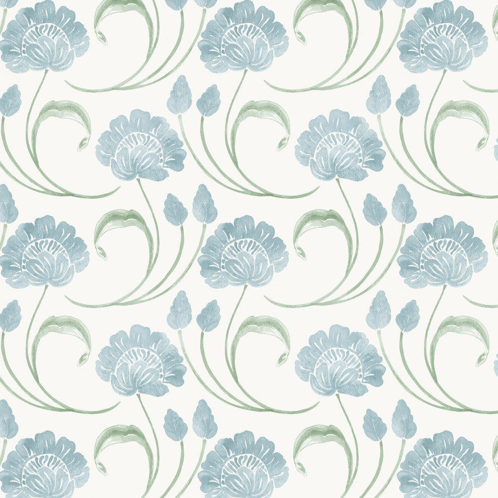 18" Decorative Pillow, Polyester Insert, Cleo Floral Sage