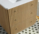 La Jolla Bathroom Vanity, Washed Oak, 36", Single Sink, Freestanding