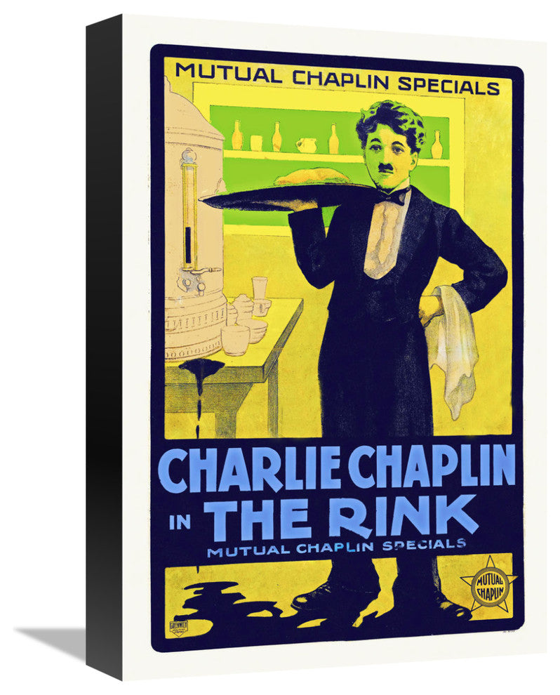 "Charlie Chaplin, The Rink - 1916" Canvas by Hollywood Photo Archive, 11x16"