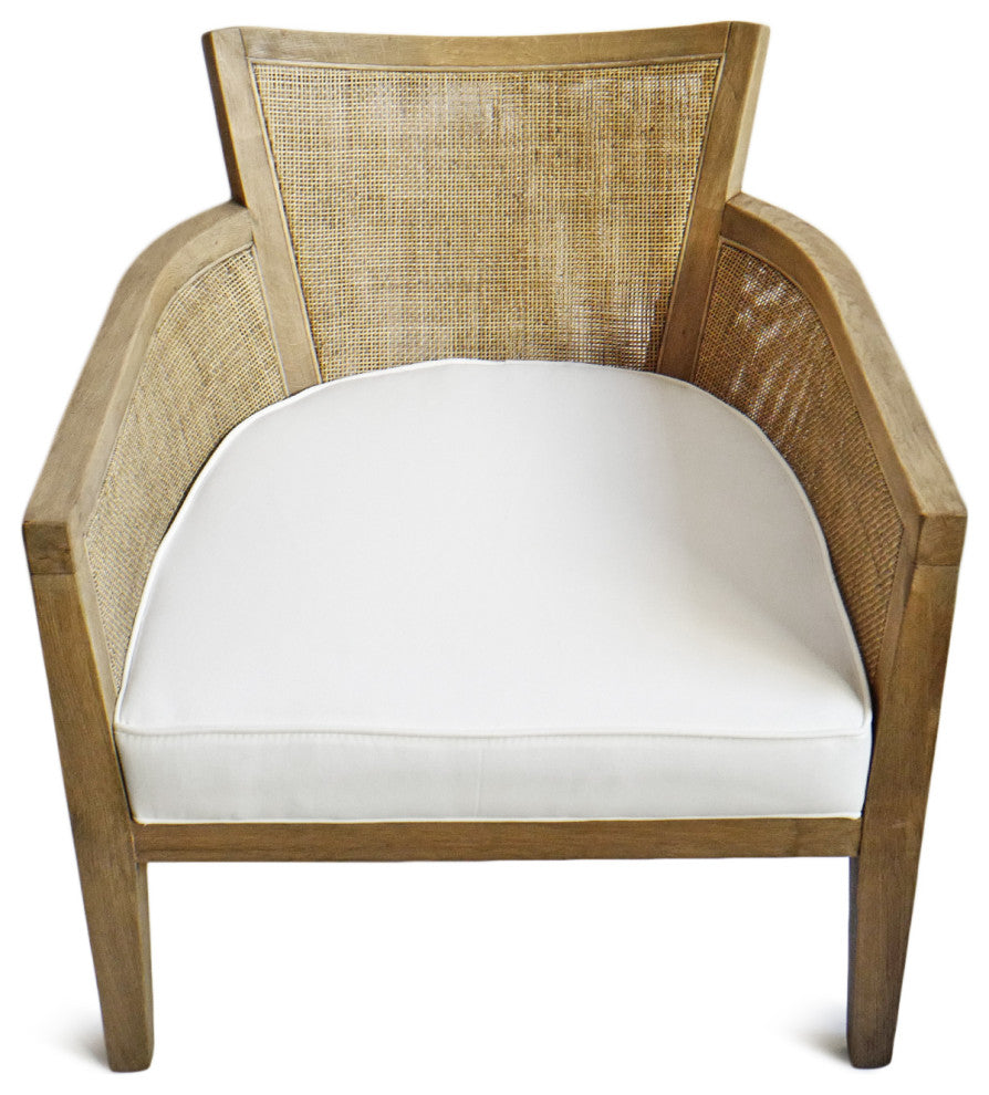 Cane and Oak Arm Chair