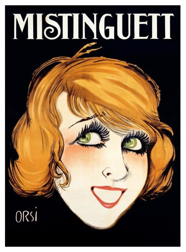 "Mistinguett" Digital Paper Print by Orsi, 18"x24"