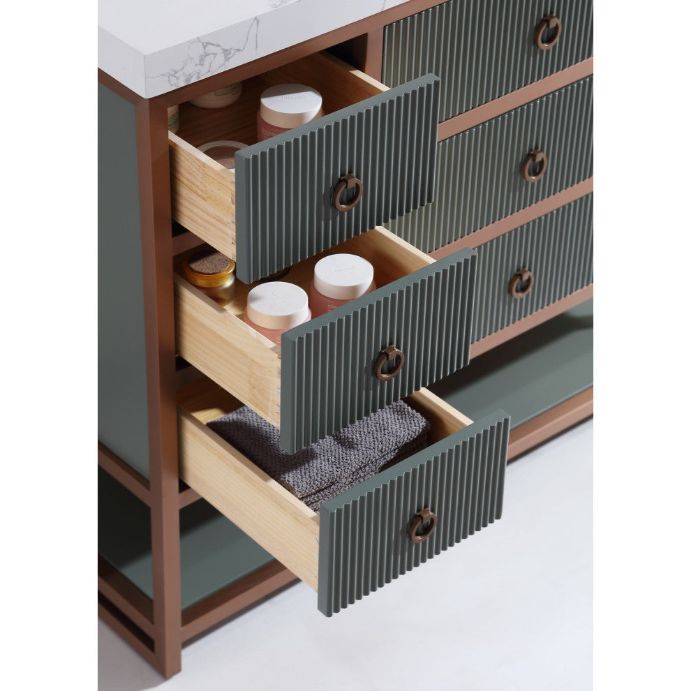 Vanity With Mirror,Sconce,Faucet Included