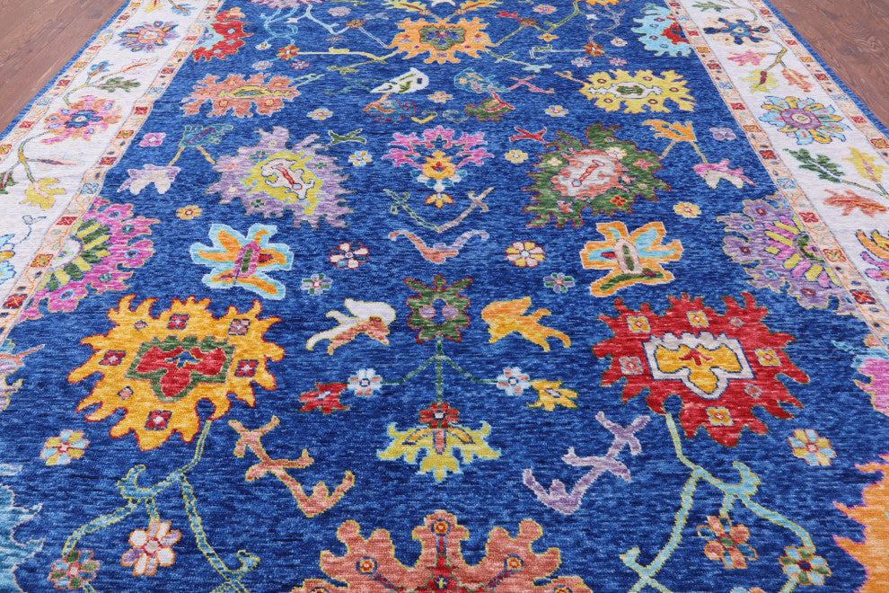 12' 0" X 14' 9" Turkish Oushak Handmade Wool Rug - Q16122