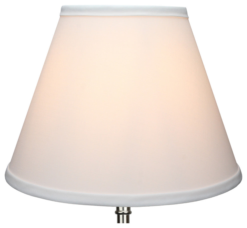 Fenchel Shades, 6"x12"x9" Spider Attachment Empire Lamp Shade, Linen White