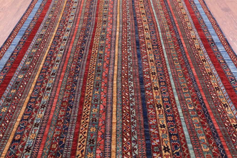 7' 11" X 9' 10" Persian Gabbeh Shall Hand Knotted Wool Rug Q11146