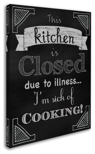 Tina Lavoie 'Sick Of Cooking' Canvas Art, 14" x 19"