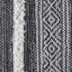 Corrina Charcoal Gray and Natural Cotton Rug, 4''x6''