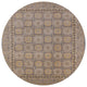 Ahgly Company Indoor Round Mid-Century Modern Area Rugs, 7' Round