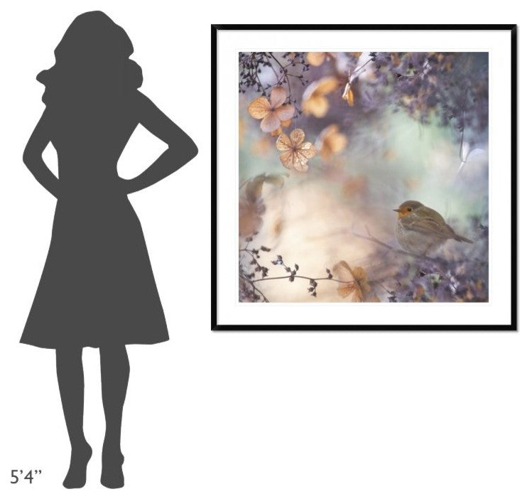 "Hydrangea Fantasy" Framed Digital Print by Teuni, 44x44"