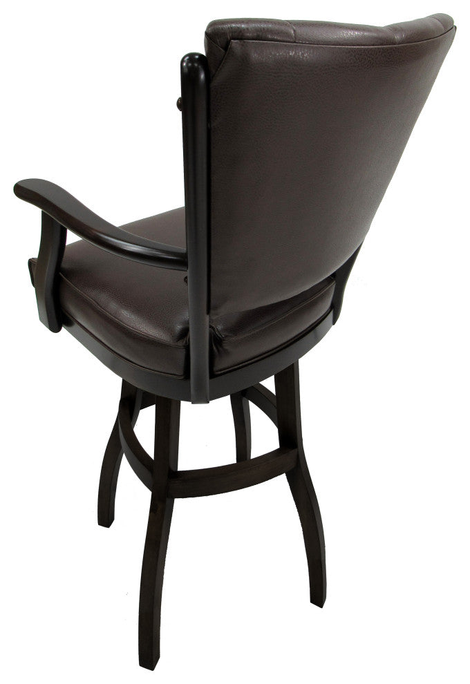 Classic Counter Bar Stools 26" 30" Extra Tall 34", Brown Vinyl, Dark Cherry, 30"
