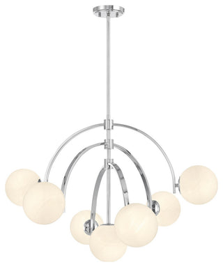 Marias 7-Light Chandelier, Polished Chrome