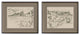 Sepia Scenes I, 2-Piece Set Framed Art