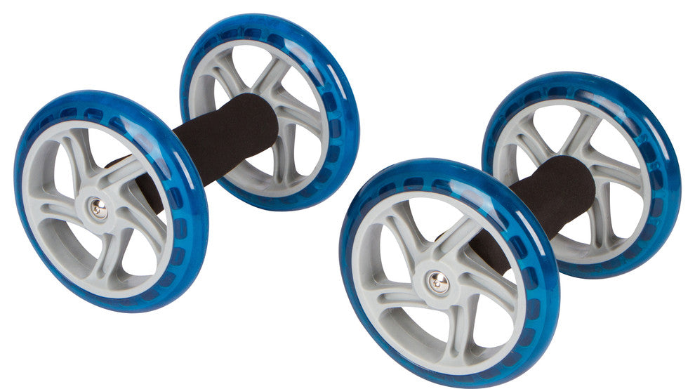 Core Abdominal Exercise Roller Wheels, Set of 2, 6" Diameter