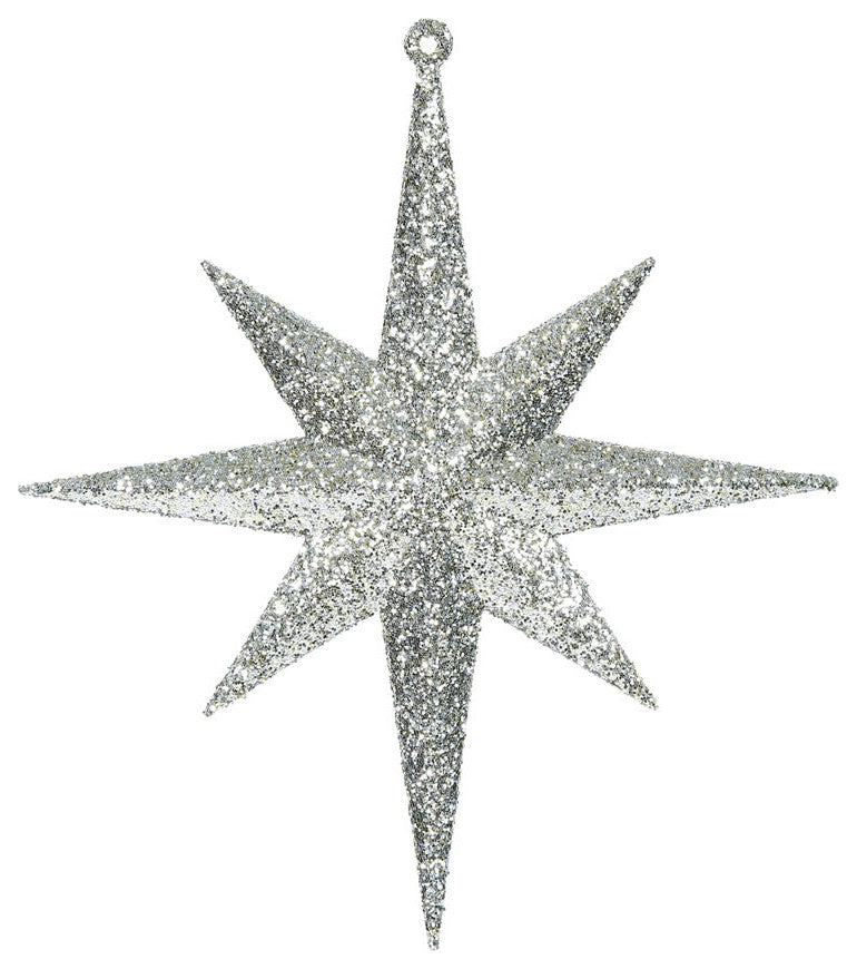 Vickerman M167238 8" Champagne Iridescent Glitter Bethlehem Christmas Ornament