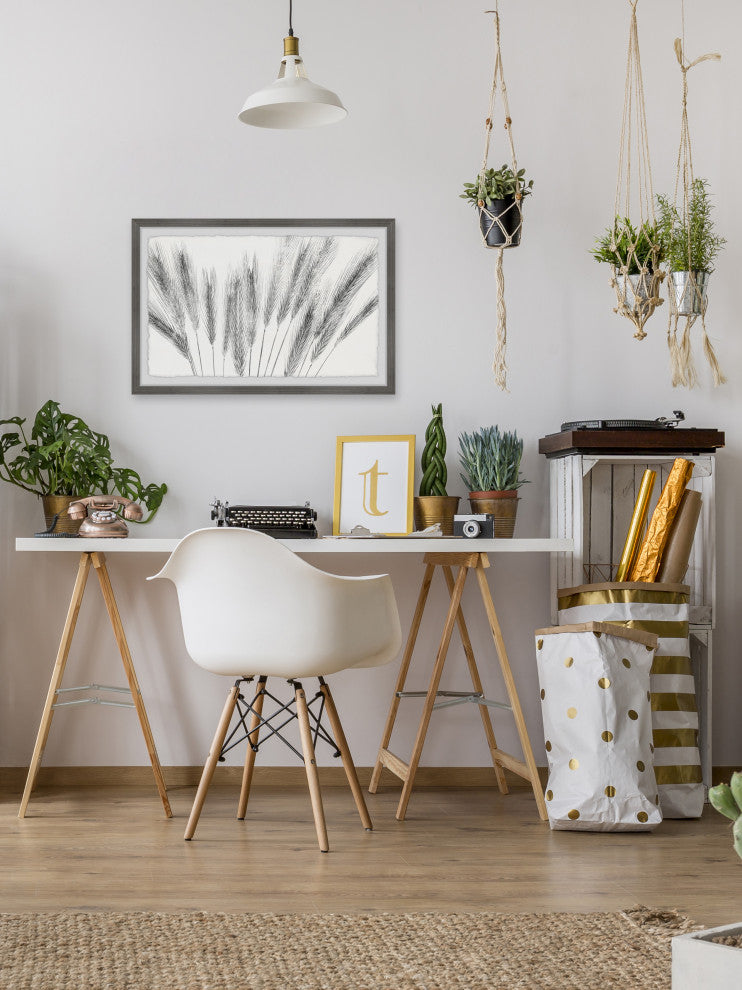 "Grass Grows" Framed Painting Print, 12x8