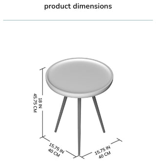Chevery Small Tri Pin Side Table, Natural