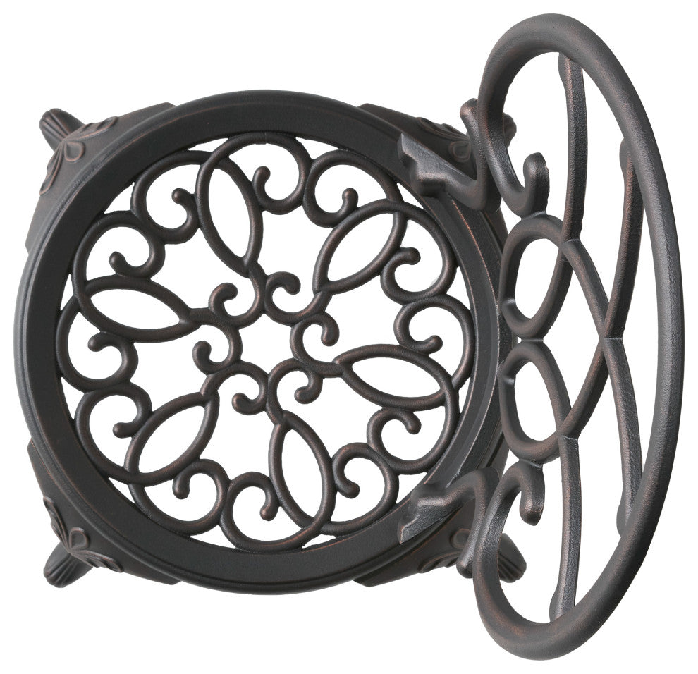 GDF Studio 3-Piece Andover Outdoor Copper Cast Aluminum Bistro Set
