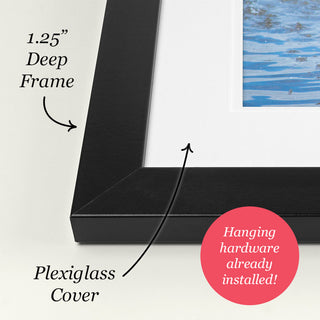 "Rainwashed Landscape" Black Framed Art Print, 38"x28"x1"