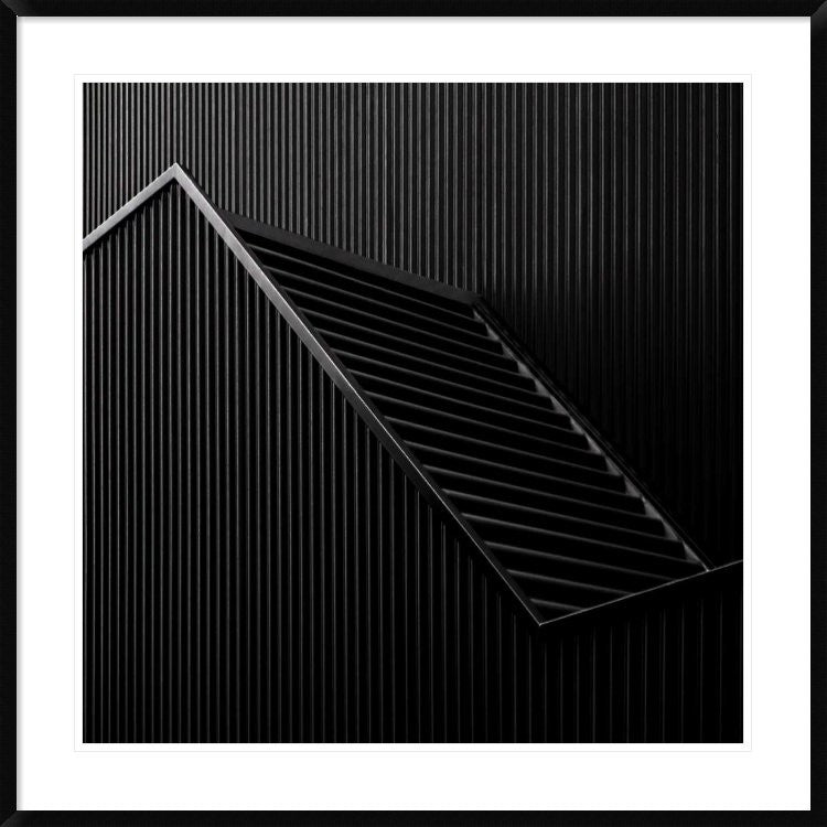 "Black Light" Framed Digital Print by Gilbert Claes, 38"x38"