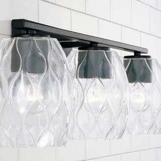 Capital Lighting 145331-525 Lucas 3 Light 24"W Bathroom Vanity - Matte Black