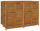 vidaXL Patio Storage Box Outdoor Lockable Storage Tool Chest Solid Wood Acacia