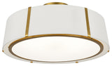 Crystorama Fulton 6-Light 24" Ceiling Light, Antique Gold