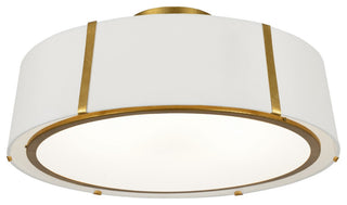 Crystorama Fulton 6-Light 24" Ceiling Light, Antique Gold