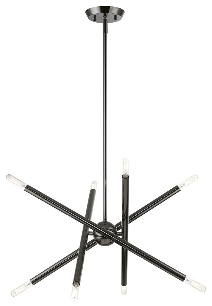 Soho 8 Light Black Chrome Chandelier
