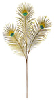36" Peacock Feather Artificial Spray, 8-Piece Set