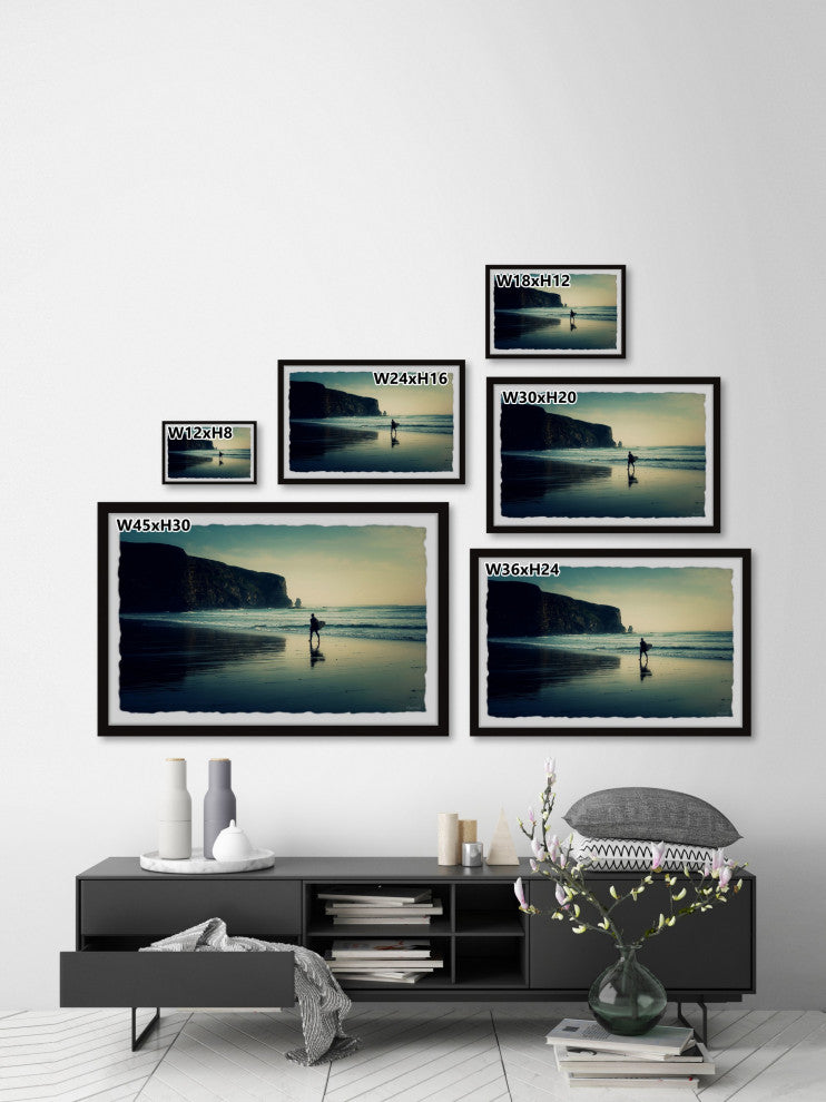 "Surf It Out" Framed Painting Print, 18x12