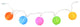 10 Multi-Color Round Chinese Lantern Patio/Garden Novelty Christmas Lights