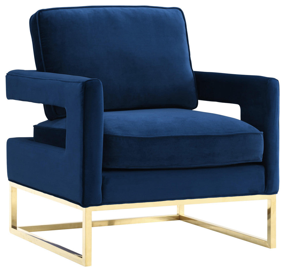 Avery Navy Velvet Chair