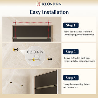 Hollywood Vanity Mirror, Lights,3 Color Lighting Modes, Memory, Gold, 24x32