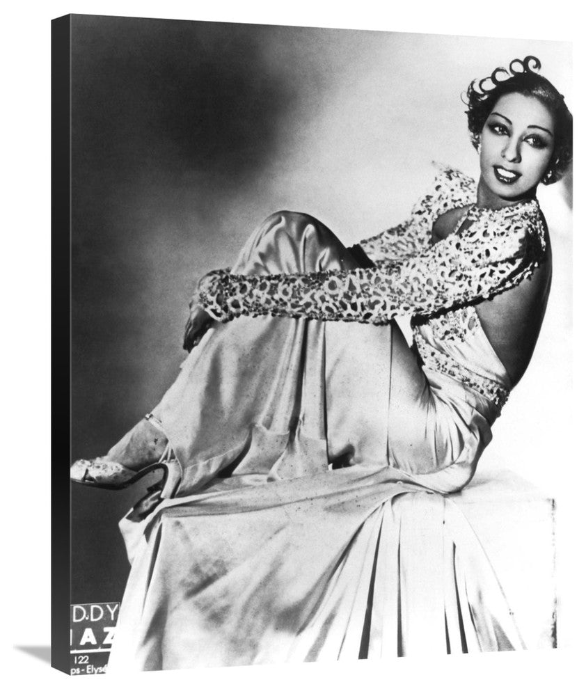 "Josephine Baker" Stretched Canvas Giclee by Hollywood Photo Archive, 24"x30"