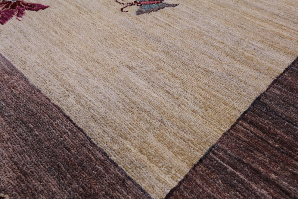 9' 0" X 11' 10" William Morris Handmade Wool Rug Q9436